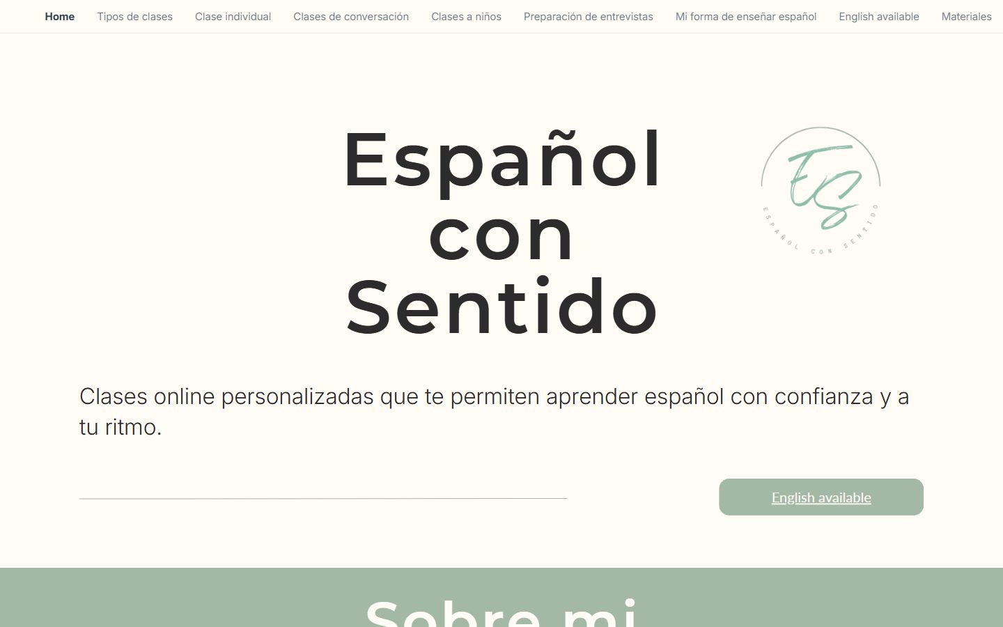 Español con Sentido, Web de servicios bilingüe desarrollado por Ignia para Español con Sentido