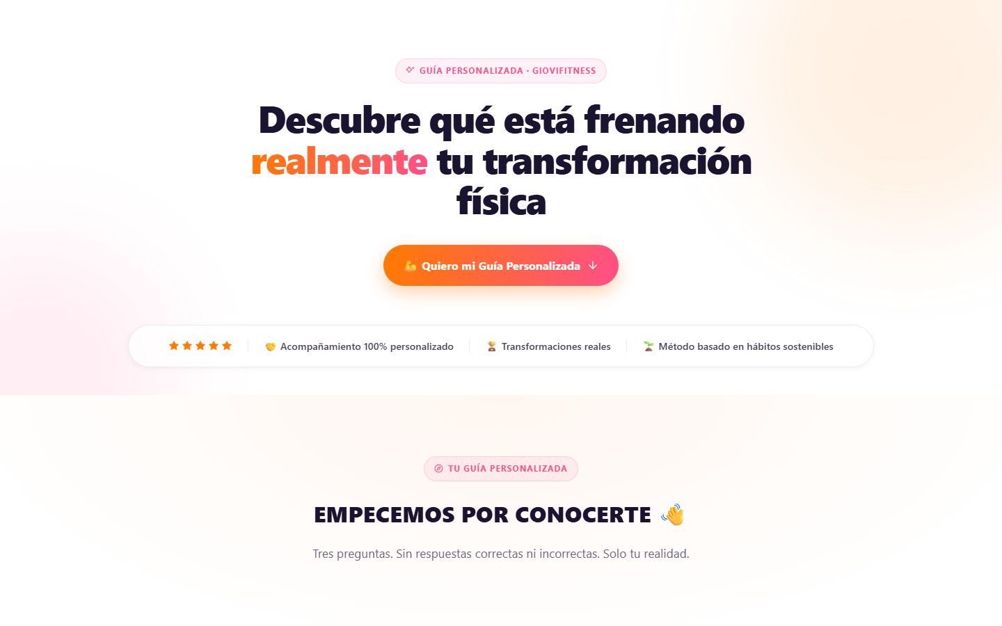 Giovifitness, Embudo de conversión desarrollado por Ignia para Giovifitness · BunkerGym